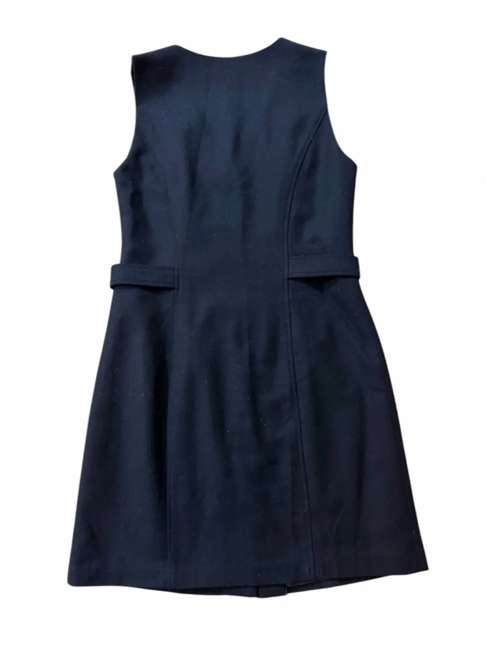 Herman Geist Wool Black Sleeveless Dress